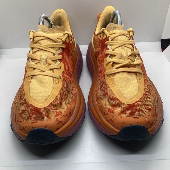 Hoka One One Speedgoat 6 Womens 9B Shoes Trail Orange Running Walking Gym - Picture 4 of 10